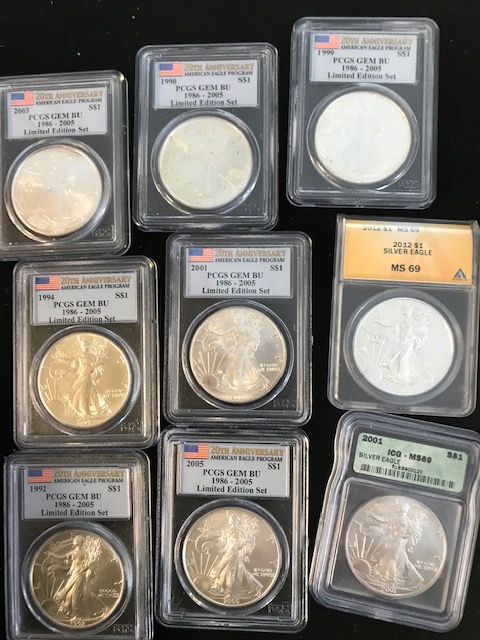Collectible Coins in Holders Oak Creek